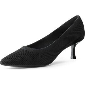 Women's Pull On Pumps Pointed Toe Kitten Heels Party Wedding Dress Shoes